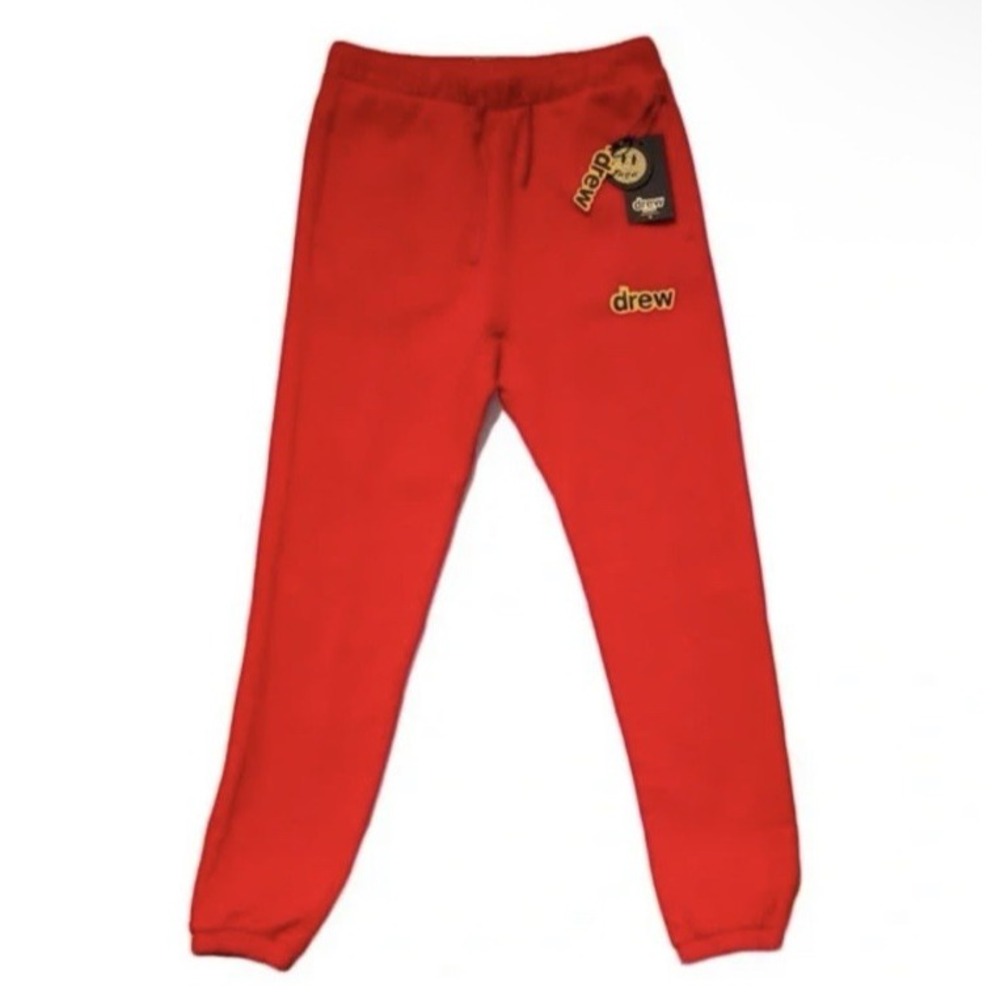 Drew House Secret Sweatpants Red XL NWT Justin Bieber Logo Joggers Streetwear